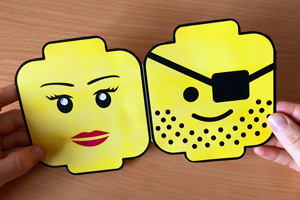 DIY Lego Einladungskarten für ihren Kindergeburtstag